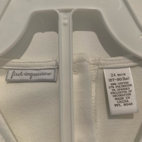 First impressions long sleeve shirt and pants outfit. Size 24 months. - Picture 6 of 9